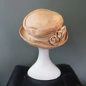 ?HP Vtg Handmade Christina A Moore Toquilla Straw Floppy Shabby Chic Cloche Hat Vintage | Accessories | Hp Vtg Handmade Christina A Moore  main image 2